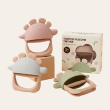 Dino Soothe Teether | Blush