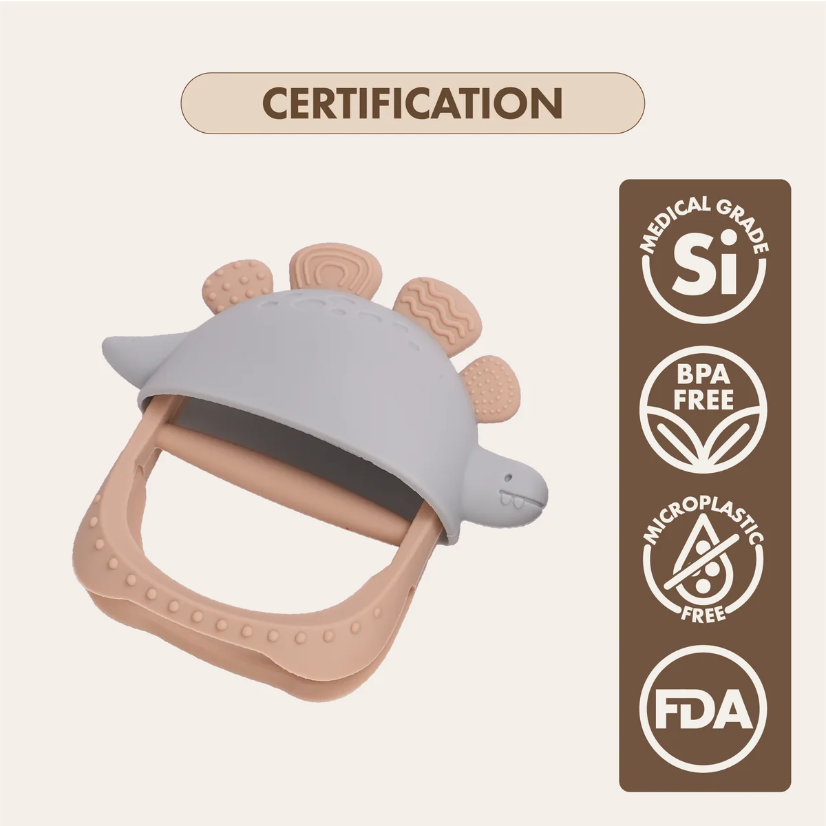 Dino Soothe Teether | Sky