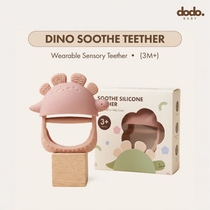 Dino Soothe Teether | Blush