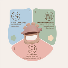 Dino Soothe Teether | Blush