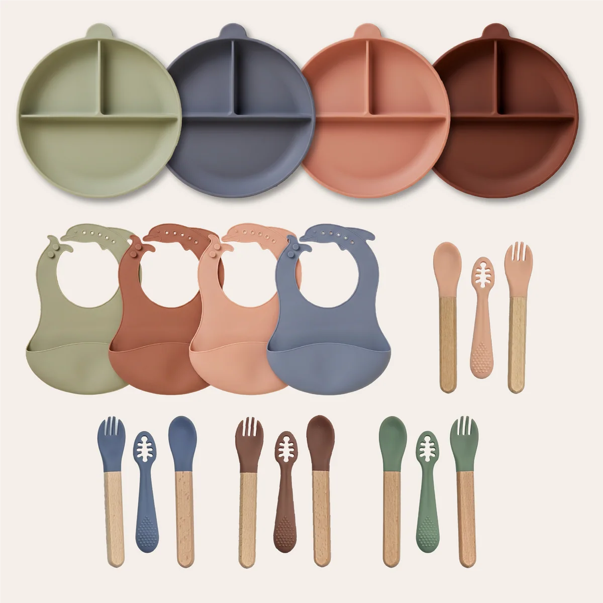 Feeding Plate Set | Blush Pink