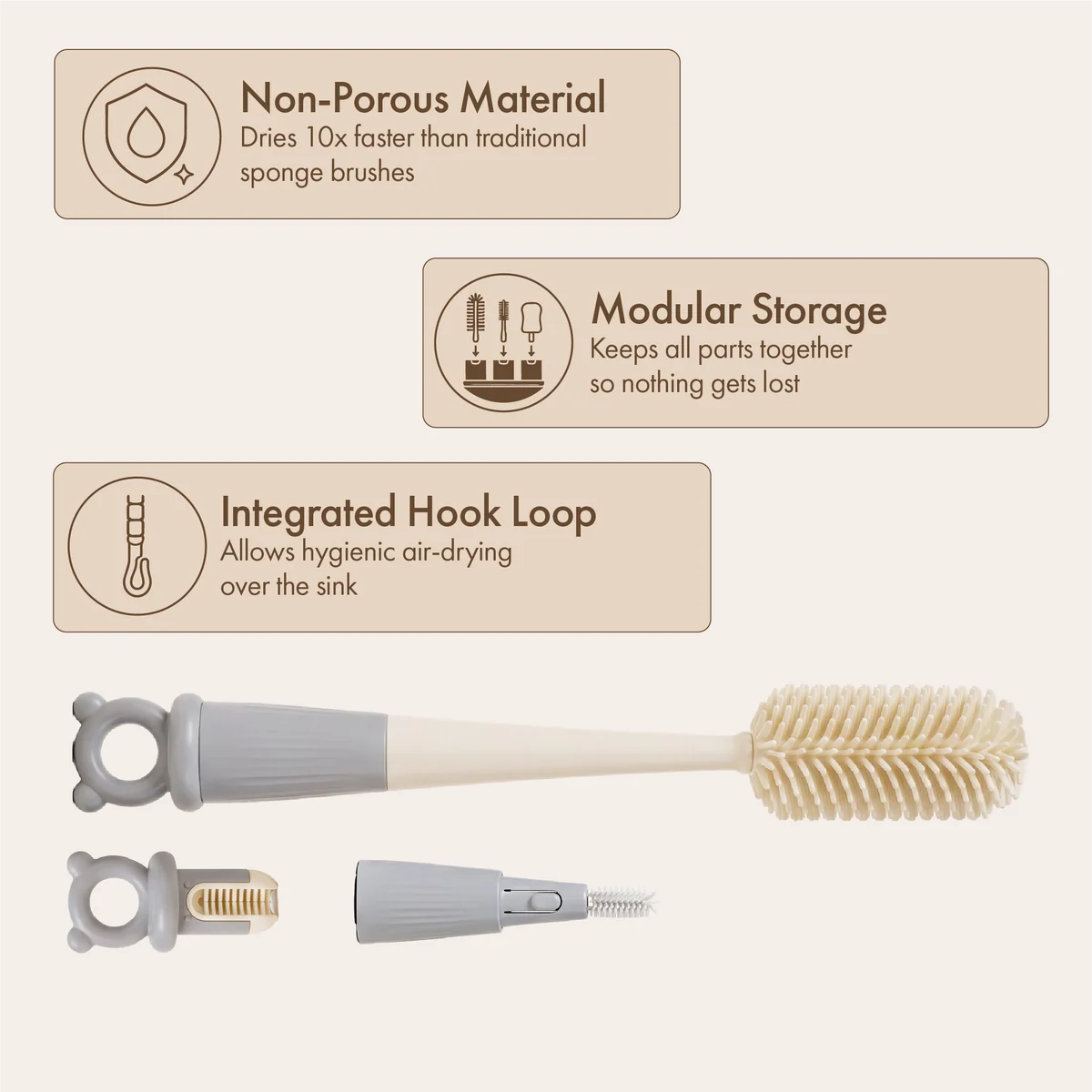 4-in-1 360 degree Bottle Cleaning Brush