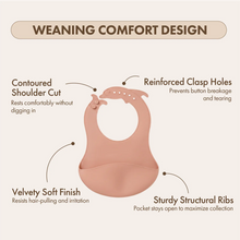 Silicone Catch-All Bib | Blush Pink