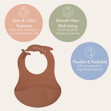 Silicone Catch-All Bib | Cocoa Brown