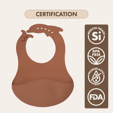Silicone Catch-All Bib | Cocoa Brown