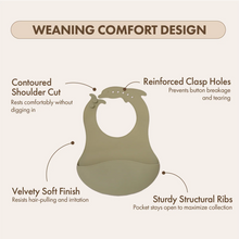 Silicone Catch-All Bib | Sage Green