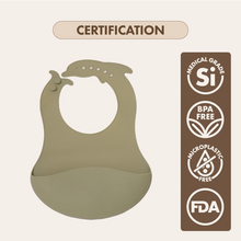 Silicone Catch-All Bib | Sage Green