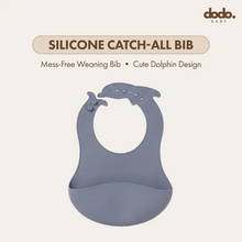 Silicone Catch-All Bib | Powder Blue