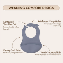 Silicone Catch-All Bib | Powder Blue