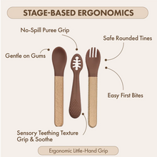 Silicone Cutlery Set | Cocoa Brown