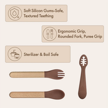 Silicone Cutlery Set | Cocoa Brown