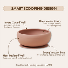 Silicone Suction Feeding Bowl | Blush Pink