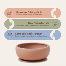 Silicone Suction Feeding Bowl | Blush Pink