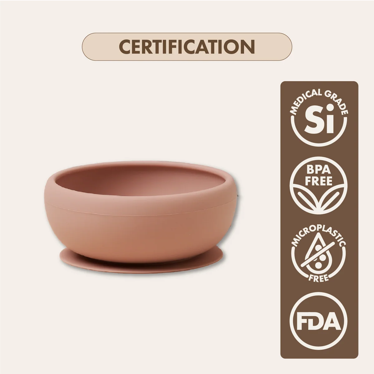 Silicone Suction Feeding Bowl | Blush Pink