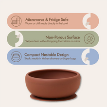 Silicone Suction Feeding Bowl | Cocoa Brown