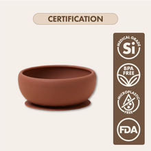 Silicone Suction Feeding Bowl | Cocoa Brown