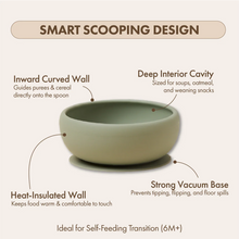 Silicone Suction Feeding Bowl | Sage Green