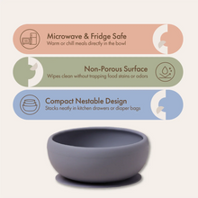 Silicone Suction Feeding Bowl | Powder Blue