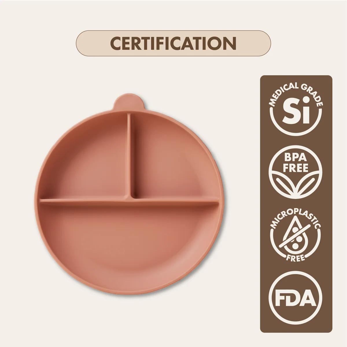 Silicone Suction Feeding Plate | Blush Pink