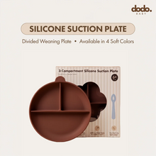 Silicone Suction Feeding Plate | Cocoa Brown