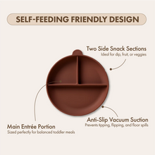 Silicone Suction Feeding Plate | Cocoa Brown