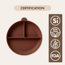 Silicone Suction Feeding Plate | Cocoa Brown
