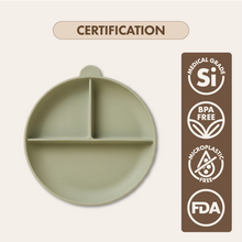 Silicone Suction Feeding Plate | Sage Green