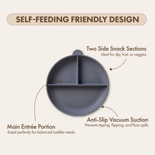 Silicone Suction Feeding Plate | Powder Blue